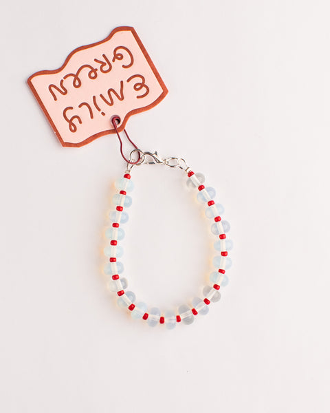 Emily Green - Red Opalite Beaded Bracelet