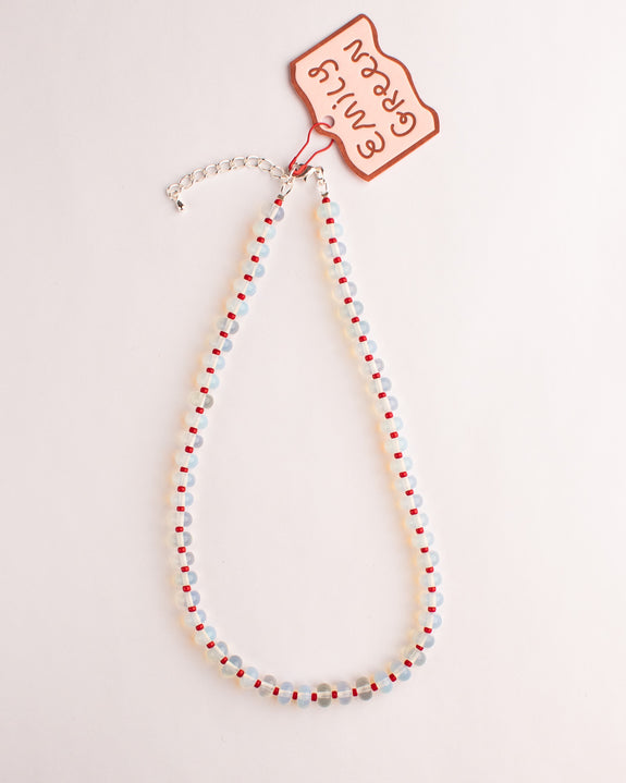Emily Green - Red Opalite Beaded Necklace