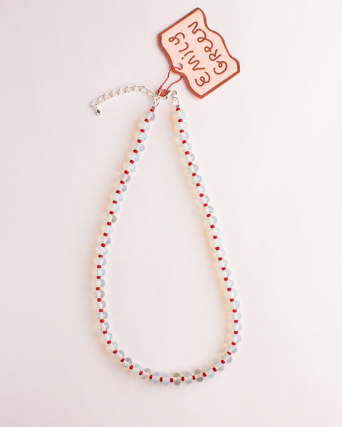 Emily Green - Red Opalite Beaded Necklace