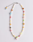 Pinky's x Jean Riley - Emily Green Pearl Tulip Necklace - Pink