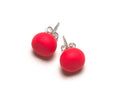 Emily Green - Bright Red Stud Earrings