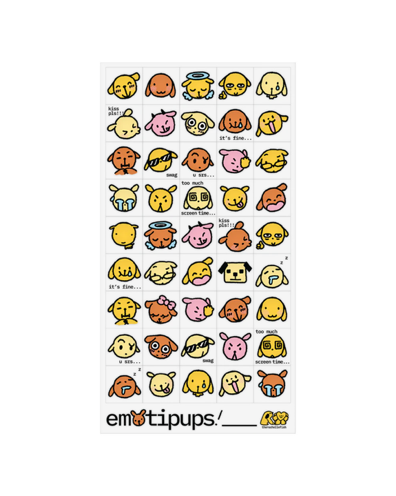 Rochelle Oh - 'Emotipups' Sticker Sheet