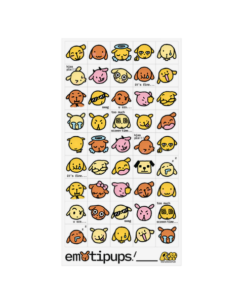 Rochelle Oh - 'Emotipups' Sticker Sheet