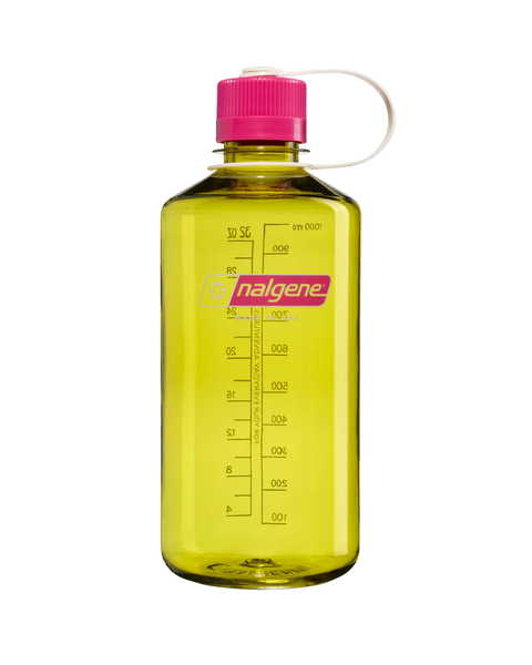 Nalgene - Sustain Narrow Mouth Bottle - Endive with Fuchsia Purple - 1L