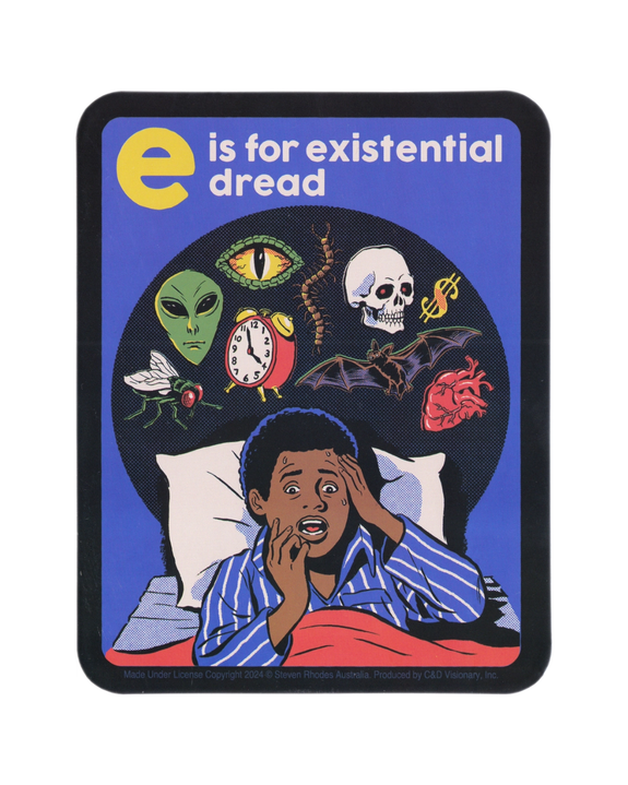 Steven Rhodes - E Is For Existential Dread - Sticker