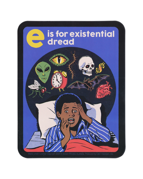 Steven Rhodes - E Is For Existential Dread - Sticker