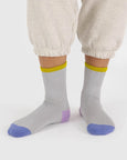 Baggu - Ribbed Sock - Fog Mix