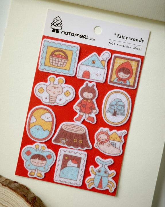 Natamori - Felt Sticker Sheet - Fairy Woods