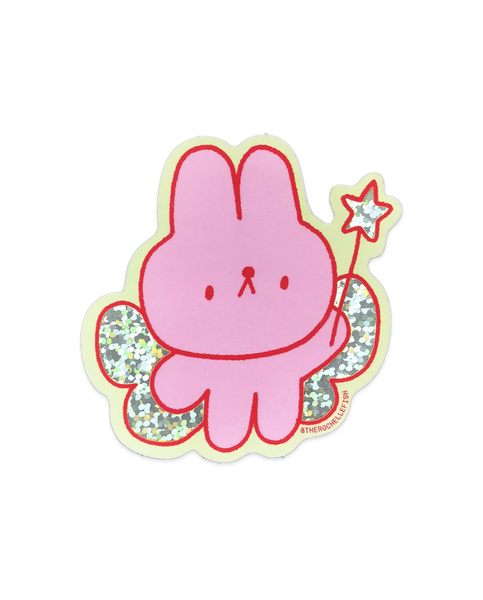 Rochelle Oh - Fairy Bun - Flake Vinyl Sticker