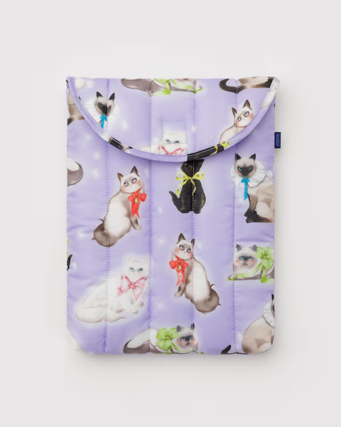 Baggu - Puffy Laptop Sleeve - 13/14 inch - Fancy Cats