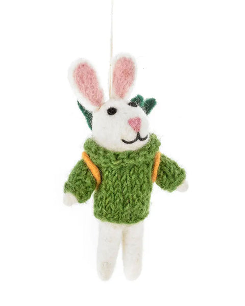 Felt So Good - Handmade Felt Easter Decoration - Ronnie the Rabbit