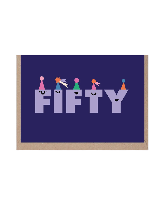 Rumble Cards - Fifty Birthday Card