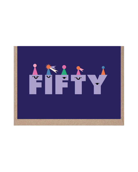 Rumble Cards - Fifty Birthday Card