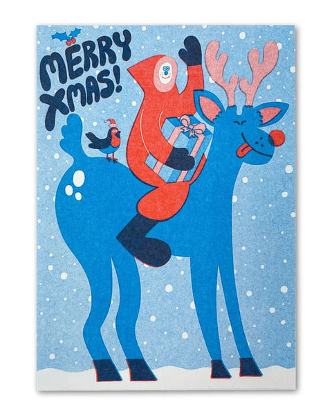 YUK FUN Christmas Card - Reindeer