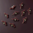Winona Irene - Barrette Set - Glow in the Dark Firefly