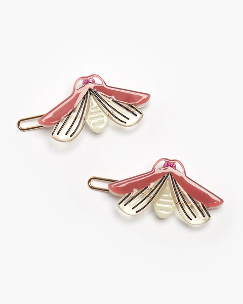 Winona Irene - Barrette Set - Glow in the Dark Firefly