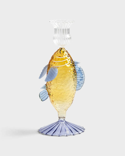 &klevering - Candle Holder - Fish Yellow
