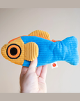 Curlworks - The Fish Pouch - Blue / Yellow