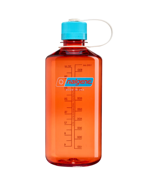 Nalgene - Sustain Narrow Mouth Bottle - Flame with Blue Atoll - 1L