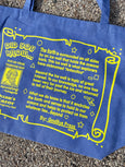 Goodbye Press - Flat Earth Big Tote - Blue