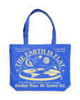 Goodbye Press - Flat Earth Big Tote - Blue