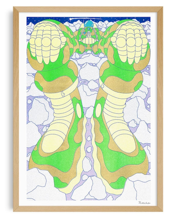 KIBLIND Atelier - A3 Poster - Jack Fletcher - If I Could Sit Quietly in Space