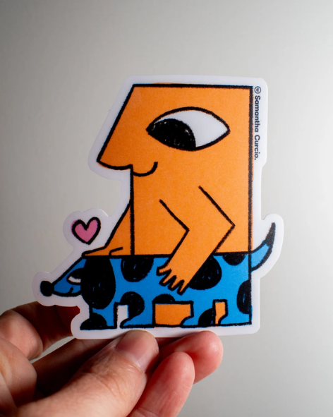 Samantha Curcio - Floof and Friend - Vinyl Sticker