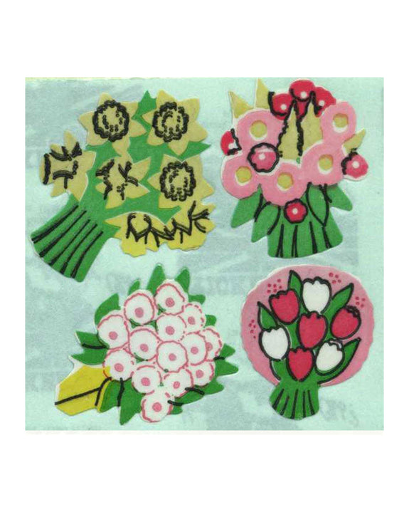 Stickermagic - Tear-off Stickers Square - Floral Posies