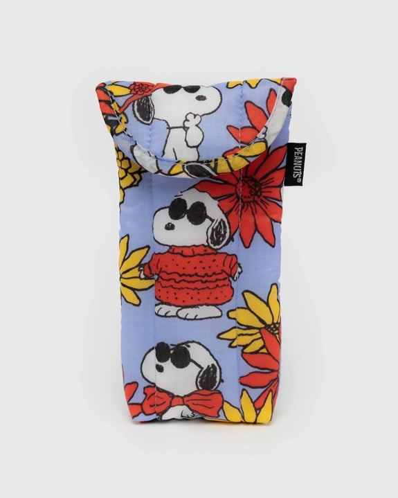 Baggu - Puffy Glasses Sleeve - Floral Snoopy