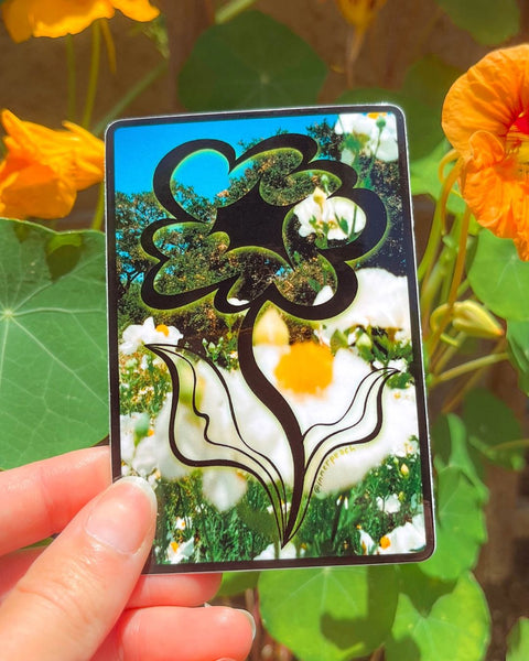 Inner Peach Design - Flowers On Flowers Sticker