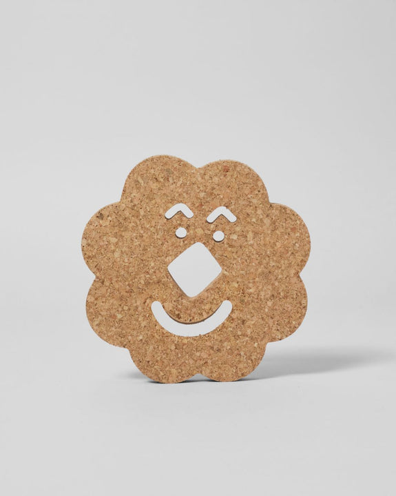 Wrap - Cork Trivet - Flower Face