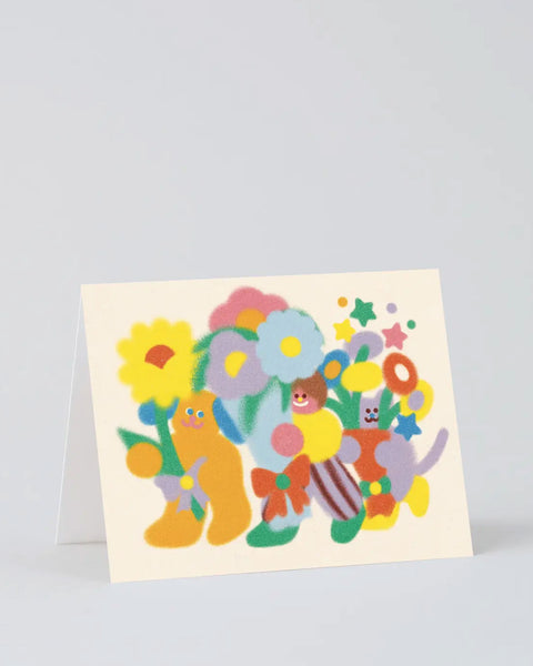 Wrap - Greetings Card - Flowers For You