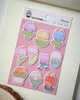 Natamori - Felt Sticker Sheet - Flowers