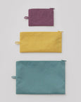 Baggu - Flat Pouch Set - Jewel Mix