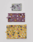 Baggu - Flat Pouch Set - Wildwood Mix