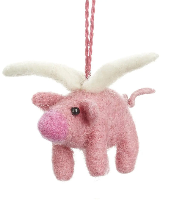 Felt So Good - Flying Pig Decoration