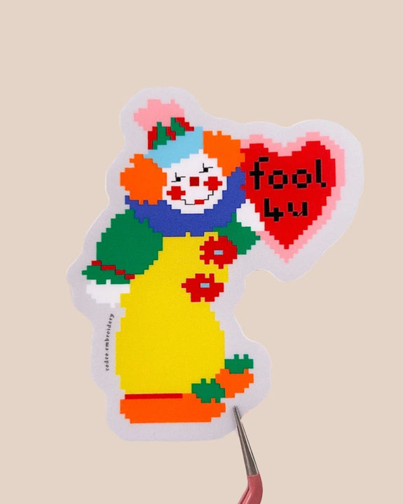 Rodeo Embroidery - Matte Vinyl Sticker - Fool 4 U