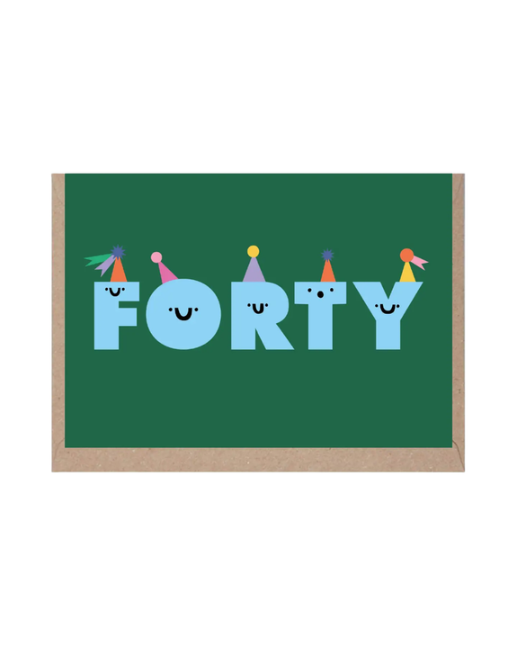 Rumble Cards - Forty Birthday Card