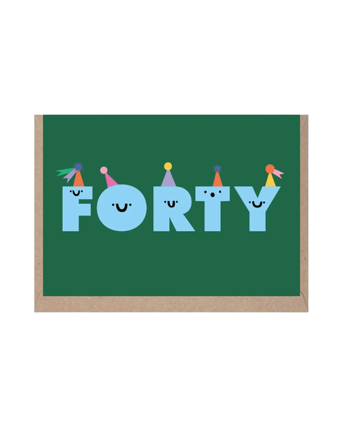 Rumble Cards - Forty Birthday Card