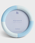 &klevering - Photo Frame Rift - Round Medium - Blue