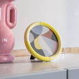&klevering - Photo Frame Rift - Round Large - Yellow