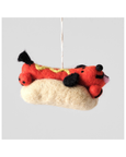 Wrap - Hanging Felt Ornament - Frankie
