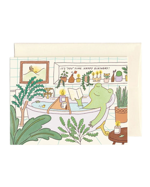 foonie - Birthday Card - Bath Time