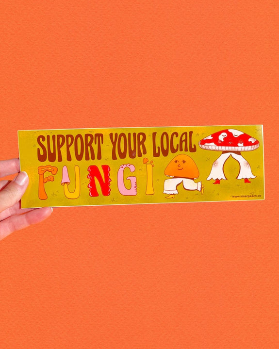 Inner Peach Design - Fungi Bumper Sticker