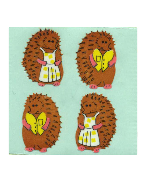 Stickermagic - Tear-off Stickers Square - Mr & Mrs Hedgehog