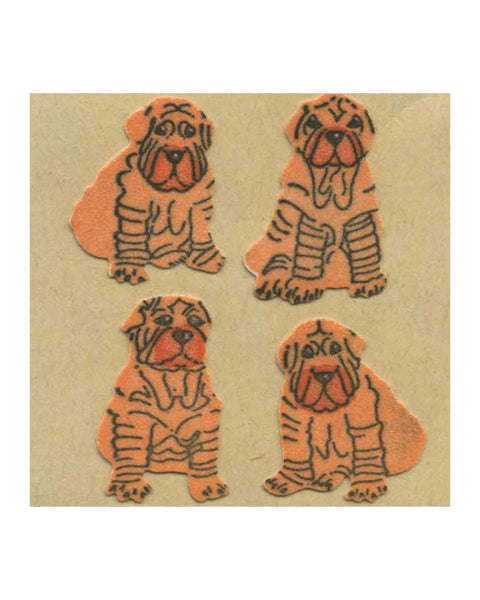 Stickermagic - Furry Tear-off Stickers Square - Shar Peis