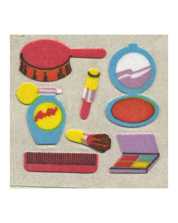 Stickermagic - Furry Tear-off Stickers Square - Make-up Set