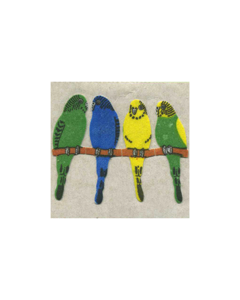 Stickermagic - Tear-off Stickers - Furry - Budgies