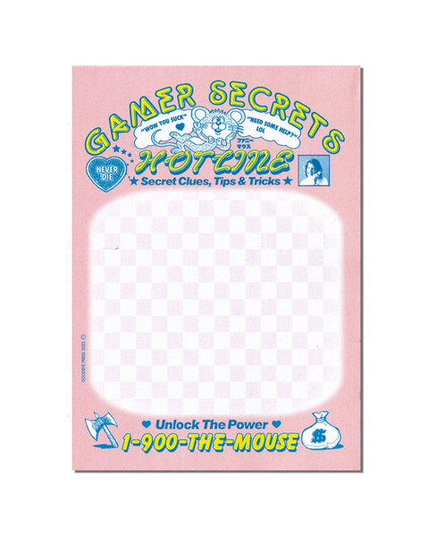 Goodbye Press - Gamer Secrets Magnetic Note Pad
