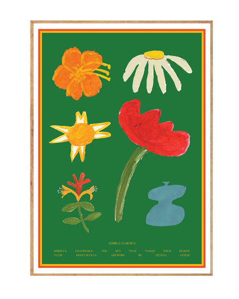 Food For Everyone - A3 Print - Edible Garden by Gemma Leslie